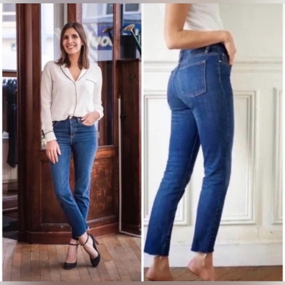 Sezane Raw Hem Jean 1967 Size 31